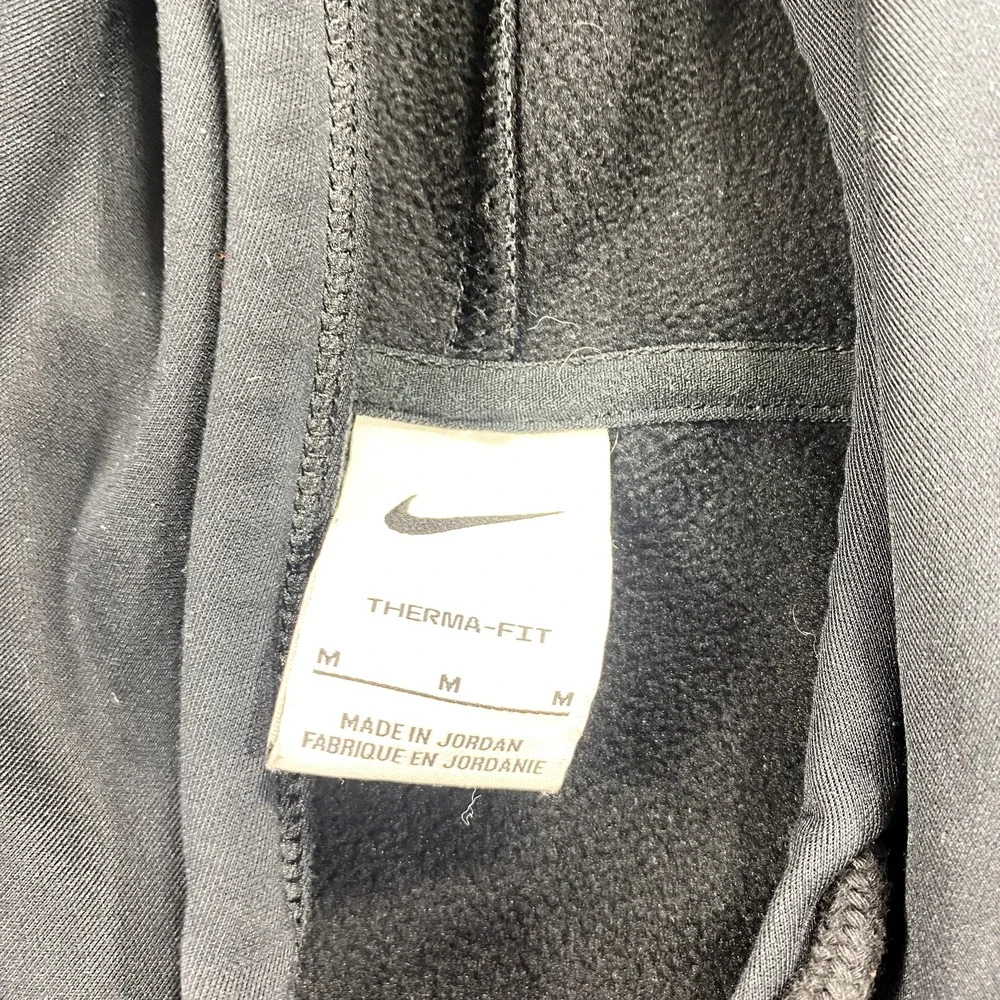 Nike Hoodie Womens Medium Black Therma-Fit Pullover Sweatshirt‎ Fleece Gym